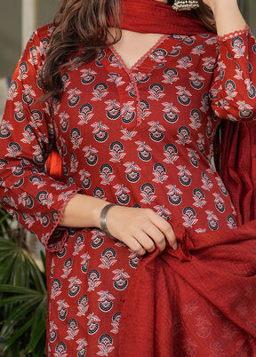 3 Pc Black Cotton Suit Set