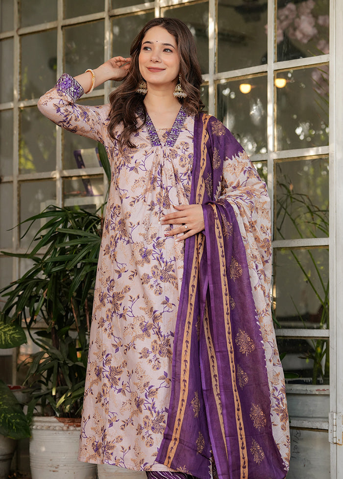 3 Pc Black Cotton Suit Set